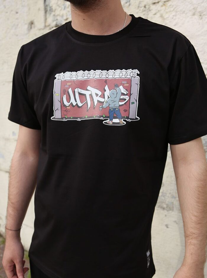 ultrasmask tshirt ultras graffiti black 2