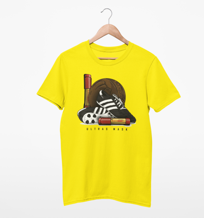 mockup of a t shirt hanging against a solid background 26878 11