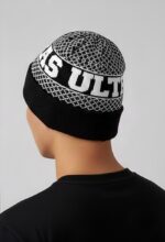 Ultras Örme Bere - Siyah Beyaz - Görsel 3