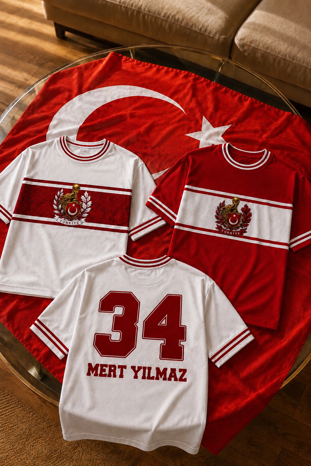 ChatGPT Image 17 Haz 2026 18_40_23 Dünya Kupası Özel Serisi Kişiye Özel Baskılı Türkiye Oversize T-Shirt | İsim & Numara Baskılı Unisex Tasarım - Görsel 1